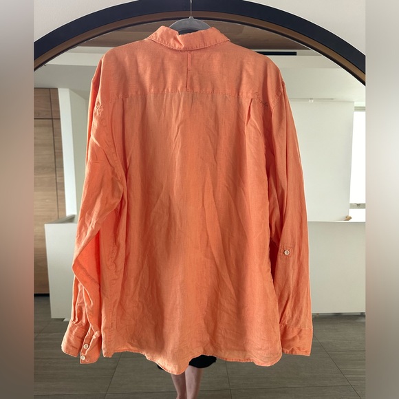 Men’s Quiksilver Long Sleeve Button-Down Linen Shirt XL - Picture 2 of 6